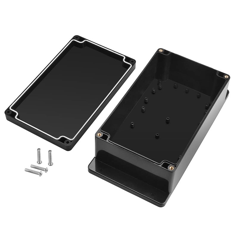 Pinfox IP65 Plastic Project Box ABS Waterproof Electronic Enclosure Junction Box with Fixed Ear 7.8" x 4.7" x 3" - Image 3